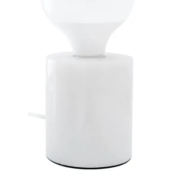 Lakshit - Lampe De Table En Marbre Blanc