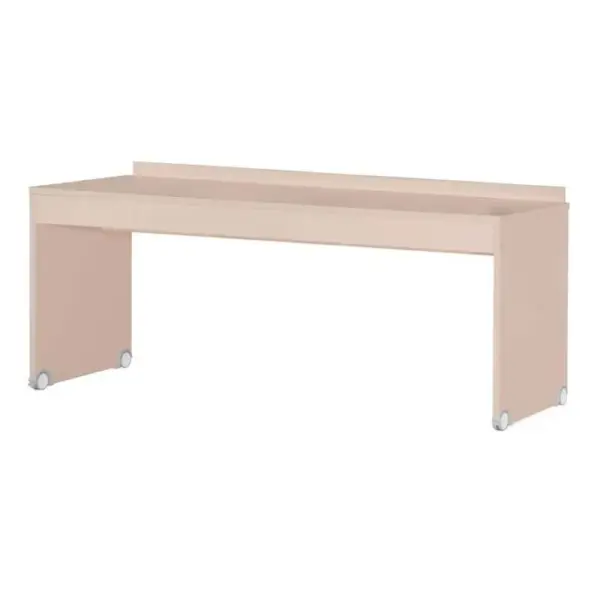 Bureau En Aggloméré Rose 79,5x204,4x61,4cm