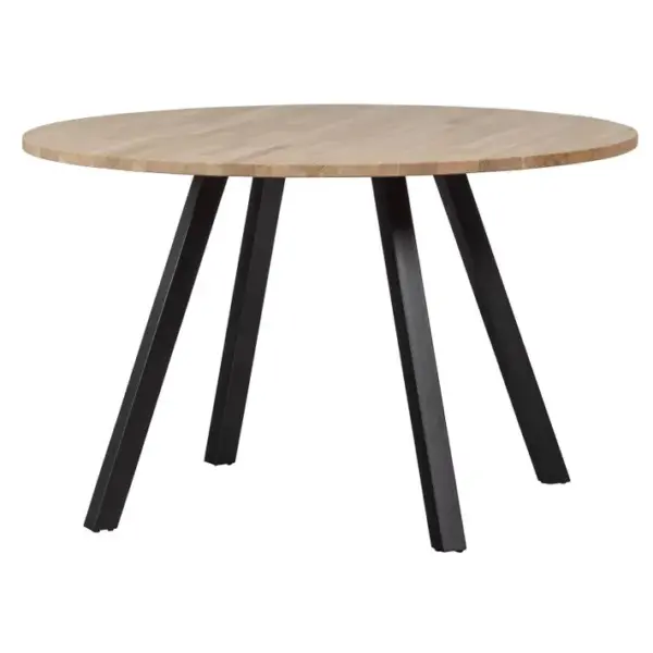 Table Ronde En Bois Massif Ø120 [fsc] Square Leg