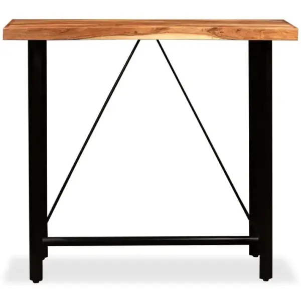 Table De Bar Bois Massif Dacacia 120x60x107 Cm