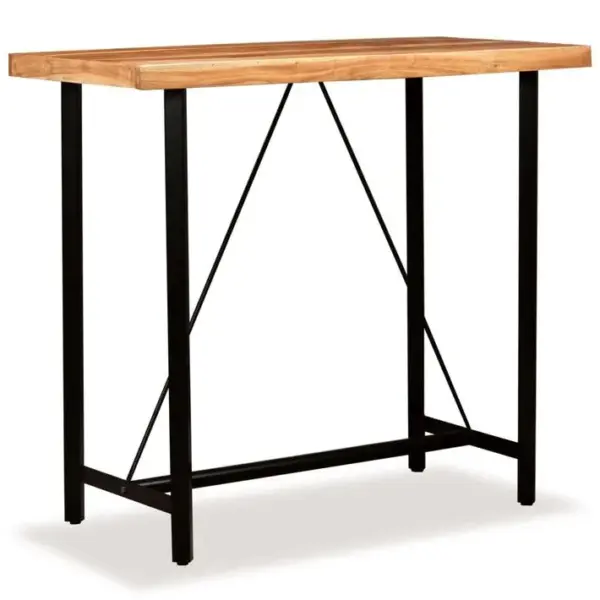 Table De Bar Bois Massif Dacacia 120x60x107 Cm