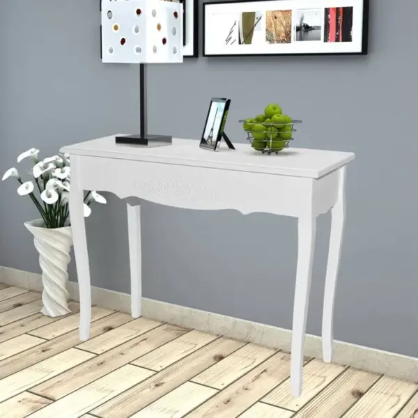 Table De Console Et Coiffeuse Blanc