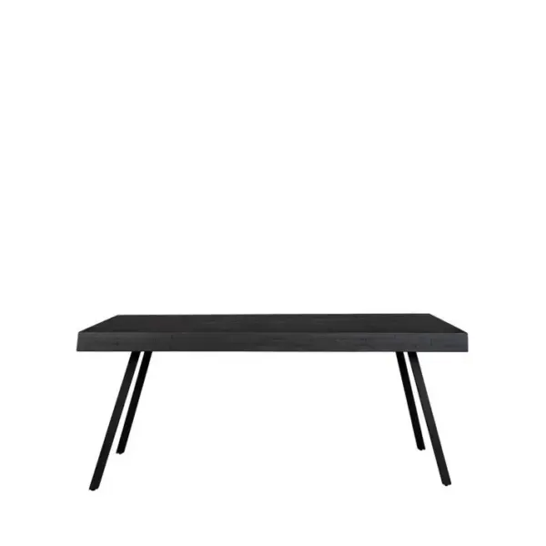 Suri - Table à Manger En Teck Recyclé 200x90cm - Couleur - Noir