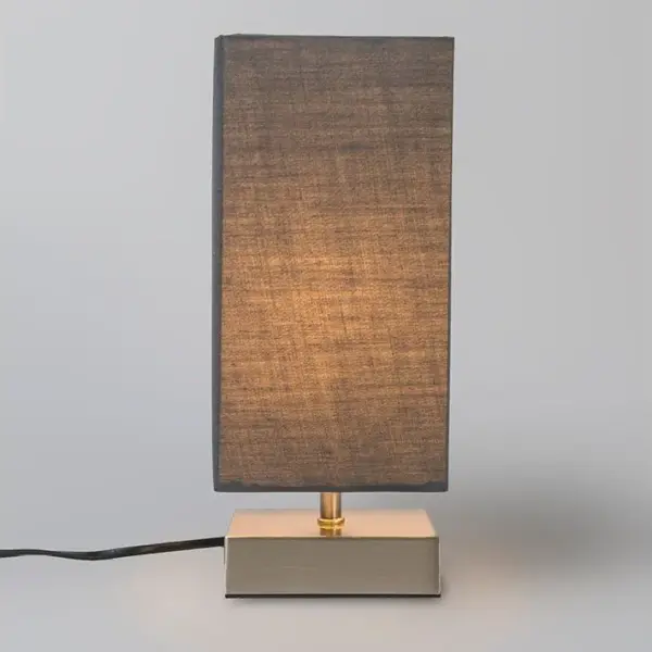 Lampe De Table Moderne Grise Avec Acier - Milo