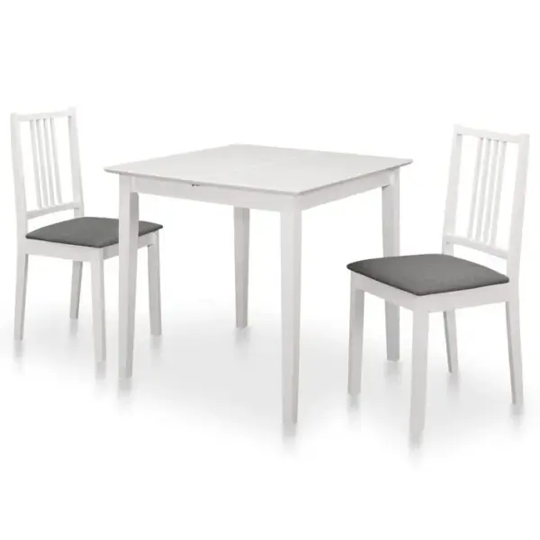 Mobilier De Salle à Manger 3 Pièces Mdf Blanc