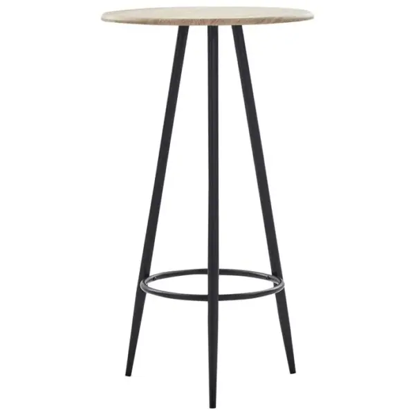 Table De Bar Chêne 60 X 107,5 Cm Mdf