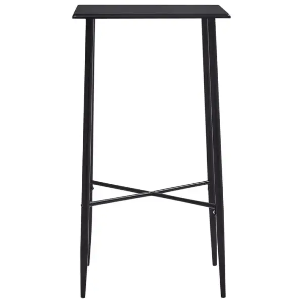 Table De Bar Noir 60x60x111 Cm Mdf