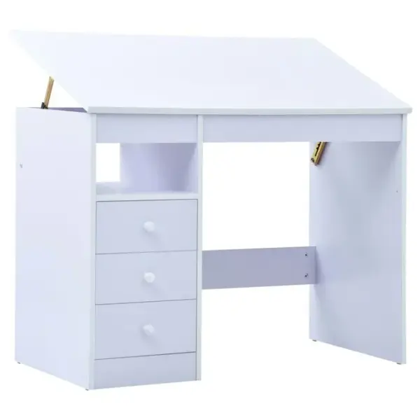 Bureau Pour Enfants Inclinable Blanc