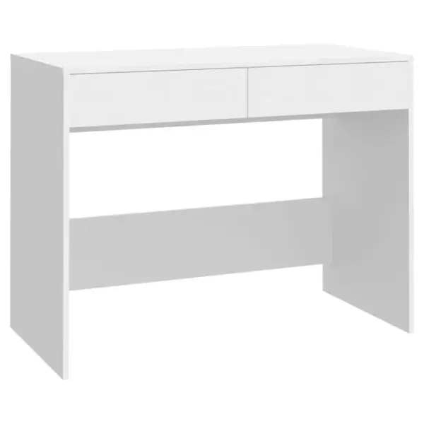 Bureau Blanc 101x50x76,5 Cm Aggloméré