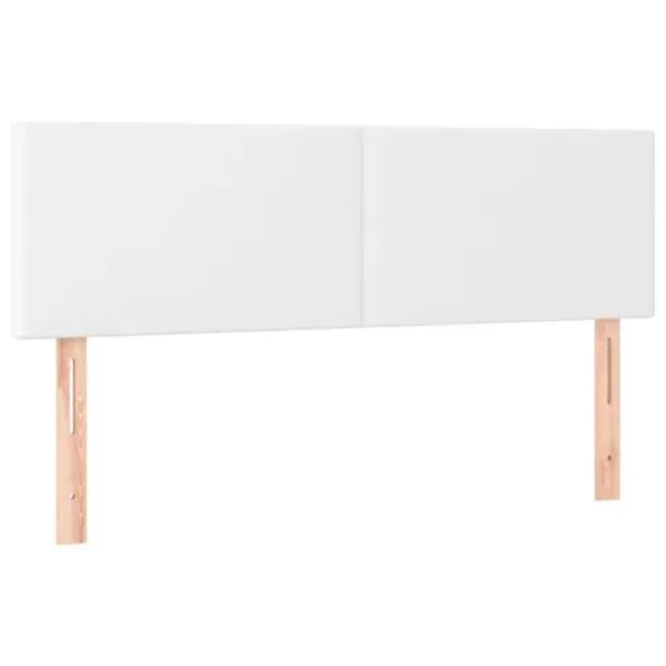 Têtes De Lit 2 Pcs Blanc 72x5x78/88 Cm Similicuir