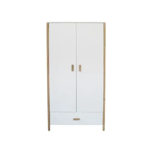 Oceane - Armoire Canne Rotin - Neige