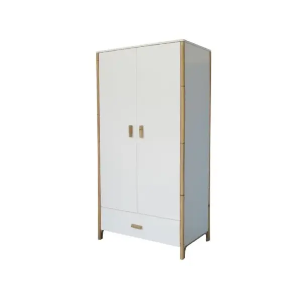 Oceane - Armoire Canne Rotin - Neige