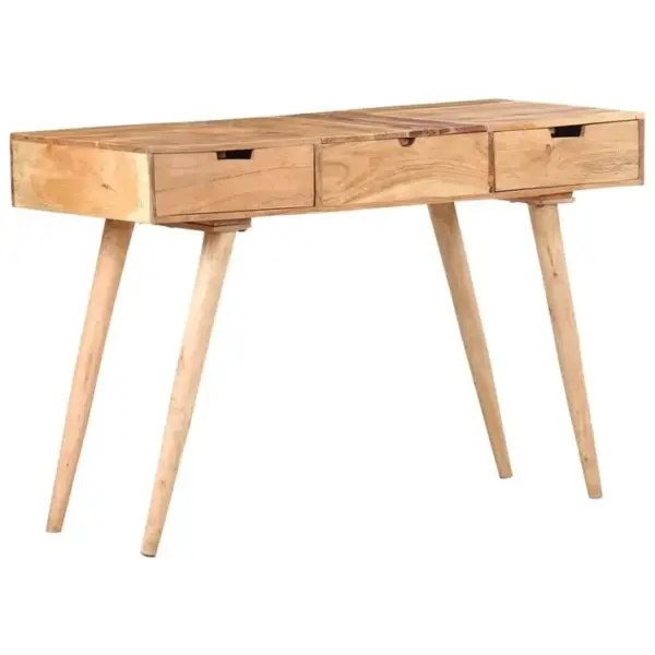 Coiffeuse - Table De Maquillage Avec Miroir 112x45x76 Cm Bois Dacacia Massif