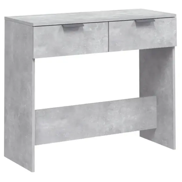 Table Console, Table Dentrée, Console Meuble Gris Béton 90x36x75 Cm Bois Dingénierie