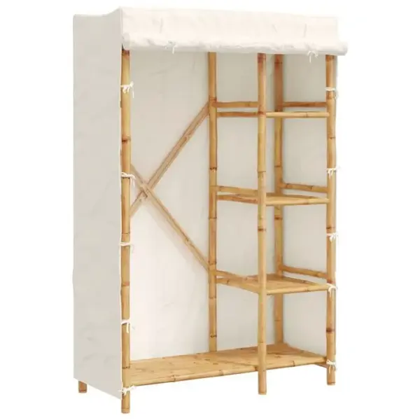 Armoire De Rangement - Armoire De Chambre 110x45x170 Cm Bambou