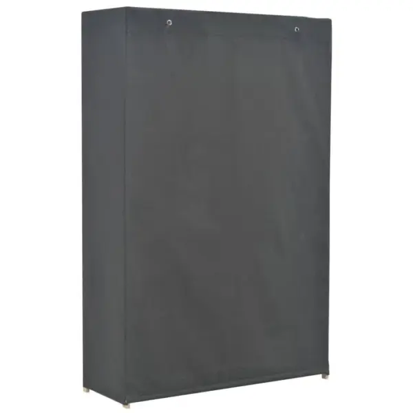 Armoire De Rangement - Armoire De Chambre à 3 Niveaux Gris 110 X 40 X 170 Cm Tissu