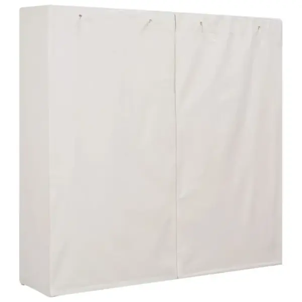 Armoire De Rangement - Armoire De Chambre Blanc 173x40x170 Cm Tissu