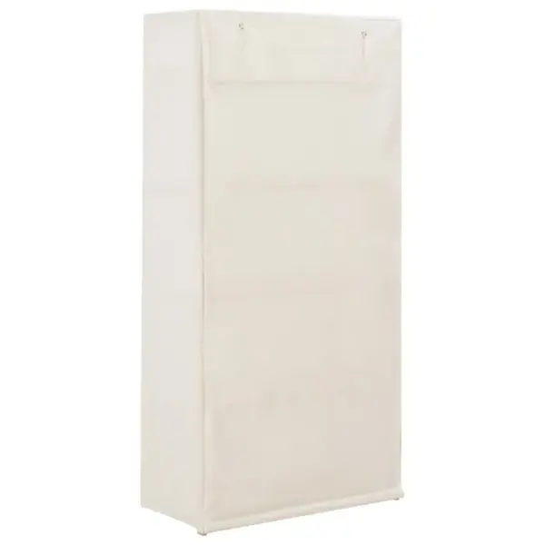 Armoire De Rangement - Armoire De Chambre Blanc 79 X 40 X 170 Cm Tissu