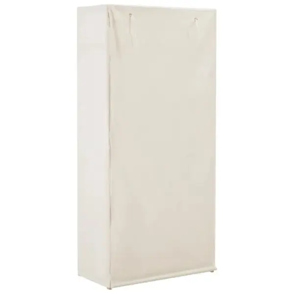 Armoire De Rangement - Armoire De Chambre Blanc 79 X 40 X 170 Cm Tissu