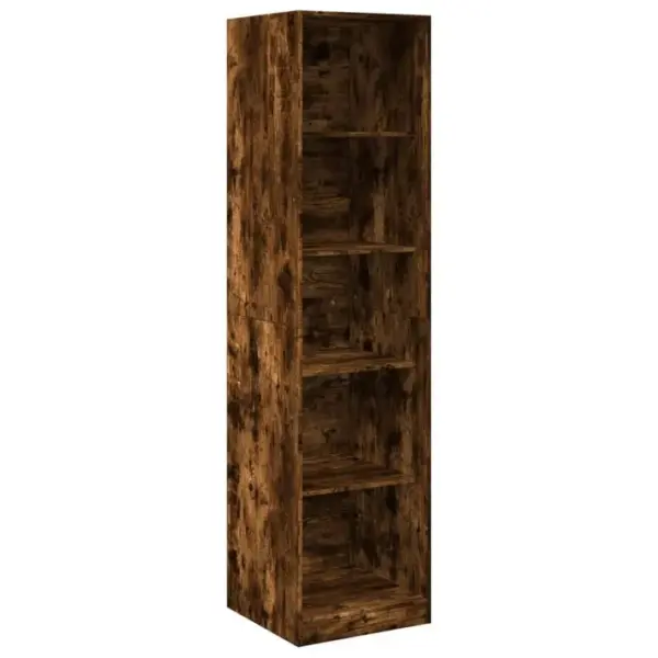 Armoire De Rangement - Armoire De Chambre - Penderie Chêne Fumé 50x50x200 Cm Bois Dingénierie