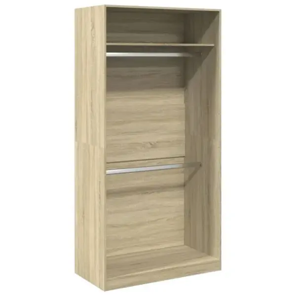 Armoire De Rangement - Armoire De Chambre Chêne Sonoma 100x50x200 Cm Aggloméré