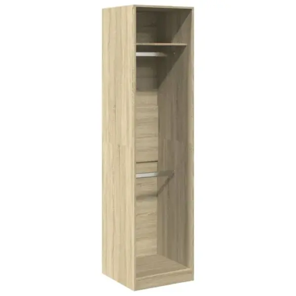 Armoire De Rangement - Armoire De Chambre Chêne Sonoma 50x50x200 Cm Bois Dingénierie