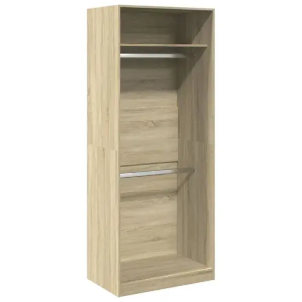 Armoire De Rangement - Armoire De Chambre Chêne Sonoma 80x50x200 Cm Bois Dingénierie