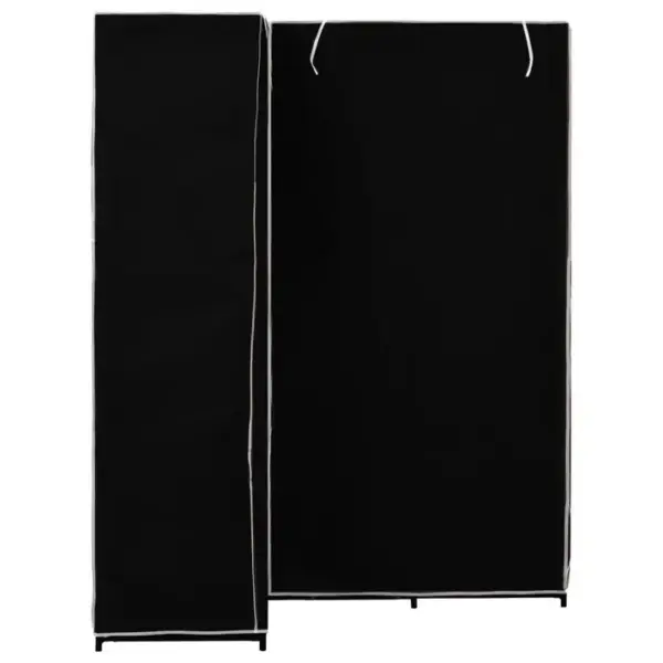 Armoire De Rangement - Armoire De Chambre Dangle Noir 130x87x169 Cm