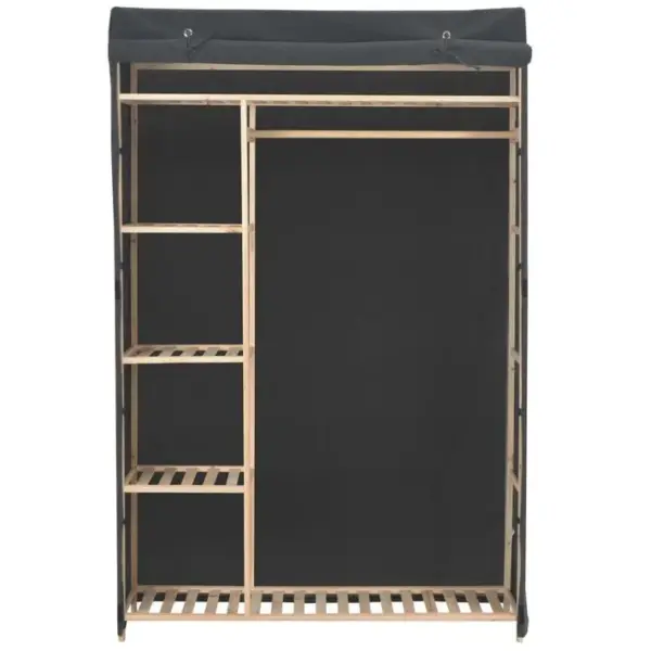 Armoire De Rangement - Armoire De Chambre Gris 110 X 40 X 170 Cm Tissu