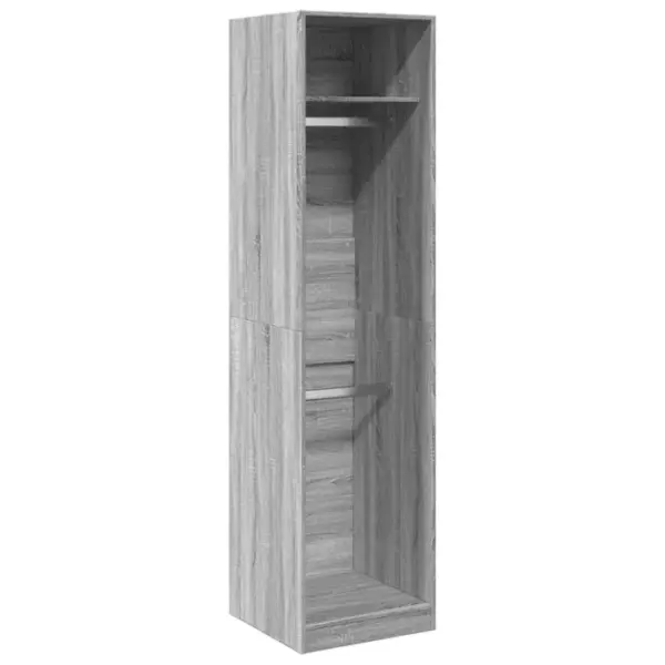 Armoire De Rangement - Armoire De Chambre Gris Sonoma 50x50x200 Cm Bois Dingénierie