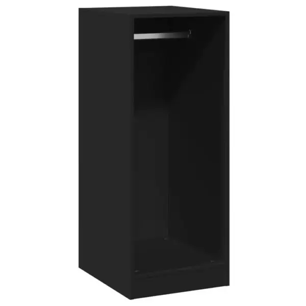 Armoire De Rangement - Armoire De Chambre Noir 48x41x102 Cm Bois Dingénierie