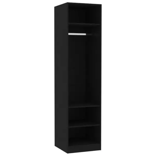 Armoire De Rangement - Armoire De Chambre Noir 50x50x200 Cm Bois Dingénierie