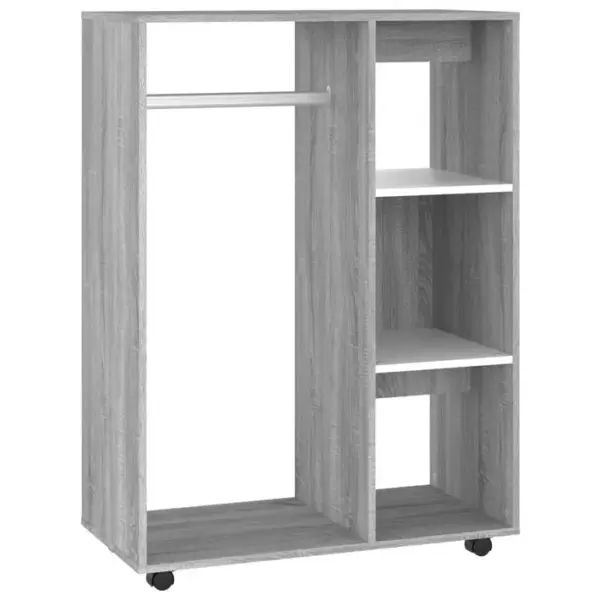 Armoire De Rangement - Armoire De Chambre Sonoma Gris 80x40x110 Cm Bois Dingénierie