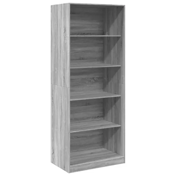 Armoire De Rangement - Armoire De Chambre - Penderie Sonoma Gris 80x50x200 Cm Bois Dingénierie