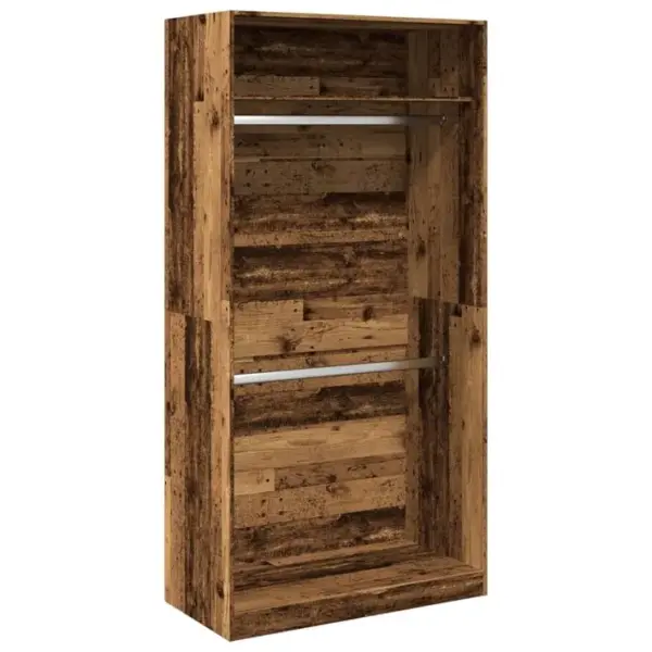 Armoire De Rangement - Armoire De Chambre Vieux Bois 100x50x200 Cm Bois Dingénierie