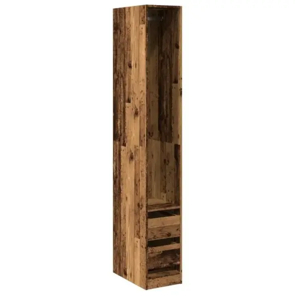 Armoire De Rangement - Armoire De Chambre Vieux Bois 30x50x200 Cm Bois Dingénierie