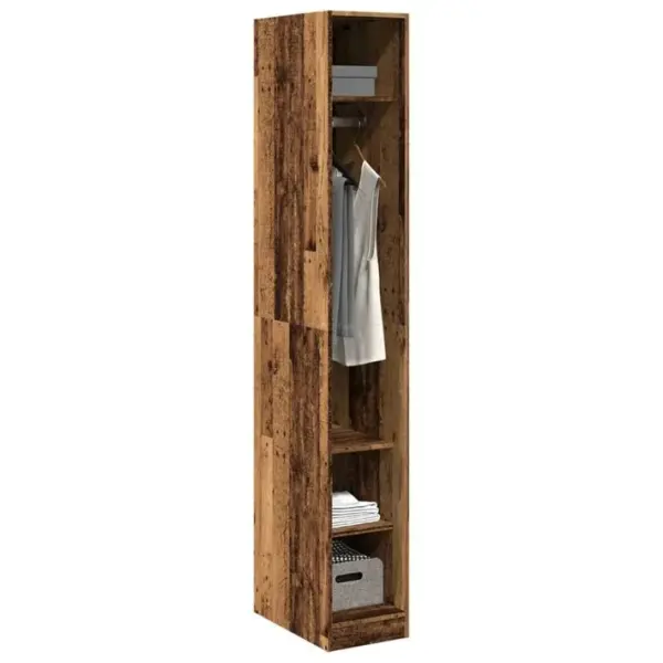 Armoire De Rangement - Armoire De Chambre Vieux Bois 30x50x200 Cm Bois Dingénierie