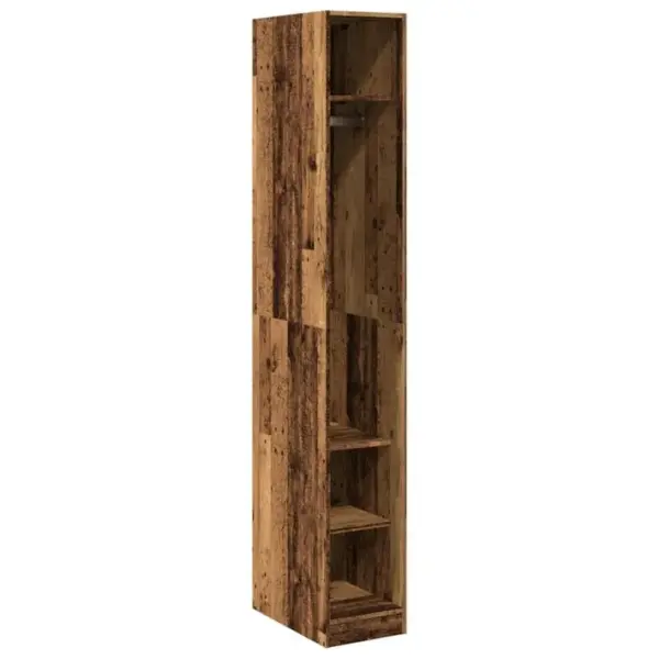 Armoire De Rangement - Armoire De Chambre Vieux Bois 30x50x200 Cm Bois Dingénierie